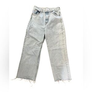 Zara Light Blue Straight Leg Jeans